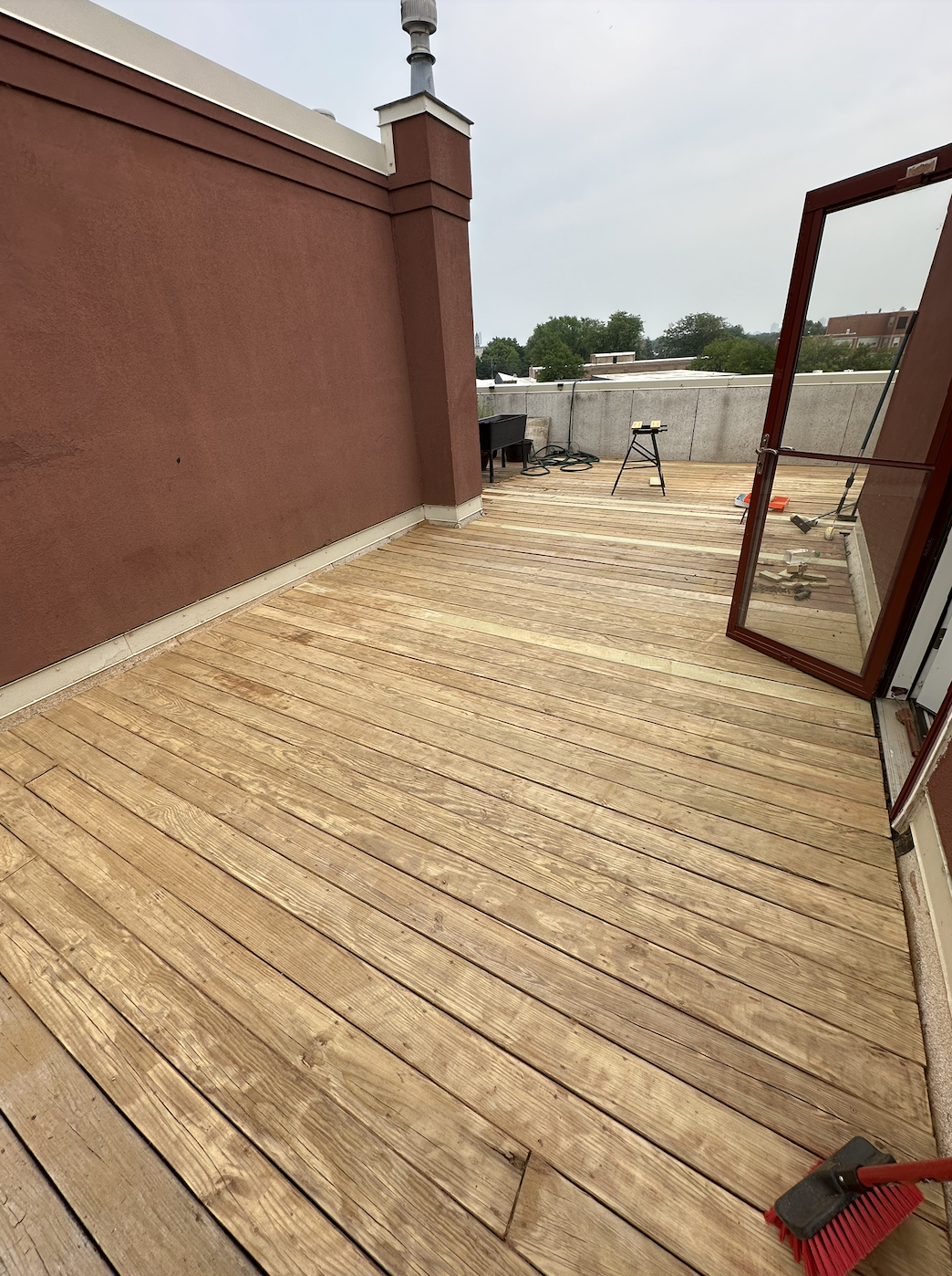 Restored deck after refinishing