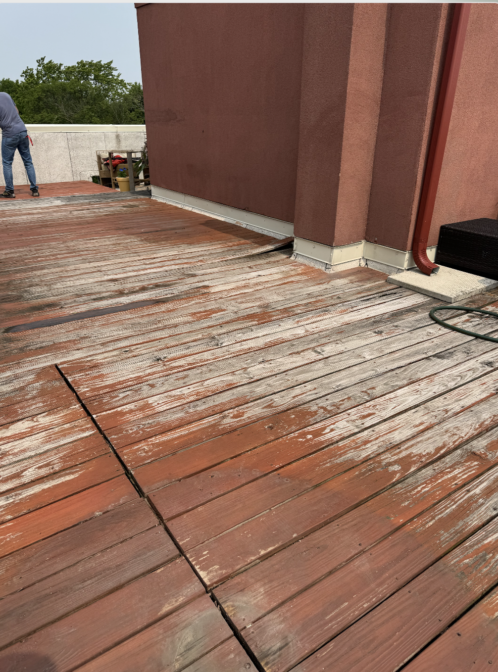 Deck restoration before